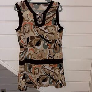 Sleeveless 70s pattern Top / dress